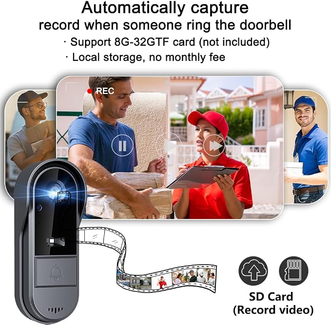 TKMARS Doorbell Camera Wireless No Subscription - Image 6