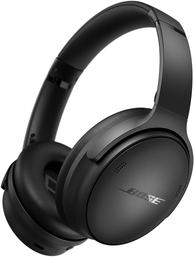 Bose QuietComfort Headphones - Wireless Bluetooth Headphones, Active Over Ear Noise Cancelling and Mic, USB-C Charging, Deep Bass, Up to 24 Hours of Playtime, Black by Unknown