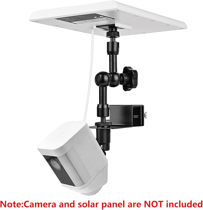 2-in-1 Gutter Mount for Solar Panel, Stick Up Cam Battery, Spotlight Cam and - Image 2
