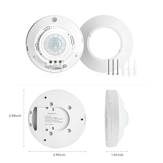 RAYZEEK Ceiling Mount 360 degree PIR Occupancy Motion Sensor, 8-12M High - Image 4