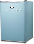 ICEBOX 2.5 Cu. Ft. Compact Refrigerator, ENERGY STAR Certified Small Refrigerator, Single Door Mini Fridge with Chiller Compartment, R600a Refrigerant, IBCR25SLT, Slate Blue by ICEBOX