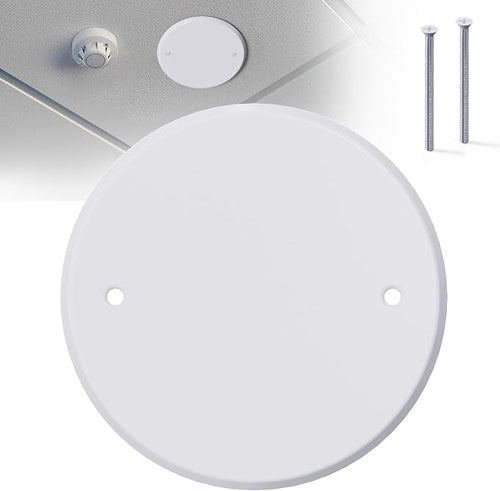 1 Pcs Smoke Detecte Cover Plate, 5 Inch Metal Round Blank Ceiling Cover Plate by Wuno