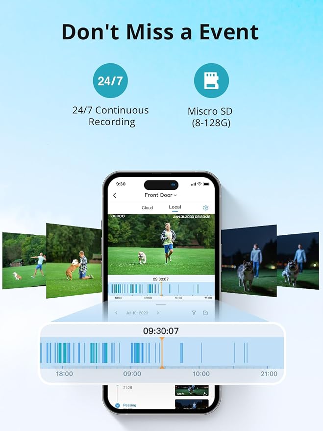 DEKCO 2 Pack Outdoor Security Camera - Image 3