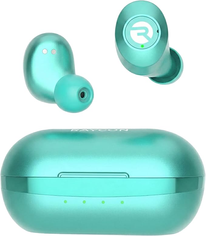 Raycon Everyday Bluetooth Wireless Earbuds with Microphone - Active Noise Cancelling, Sweat & Water-Resistant Earphones, Ear Buds Wireless Bluetooth Up to 32 Hours Playtime (Mint) by RayconGlobal