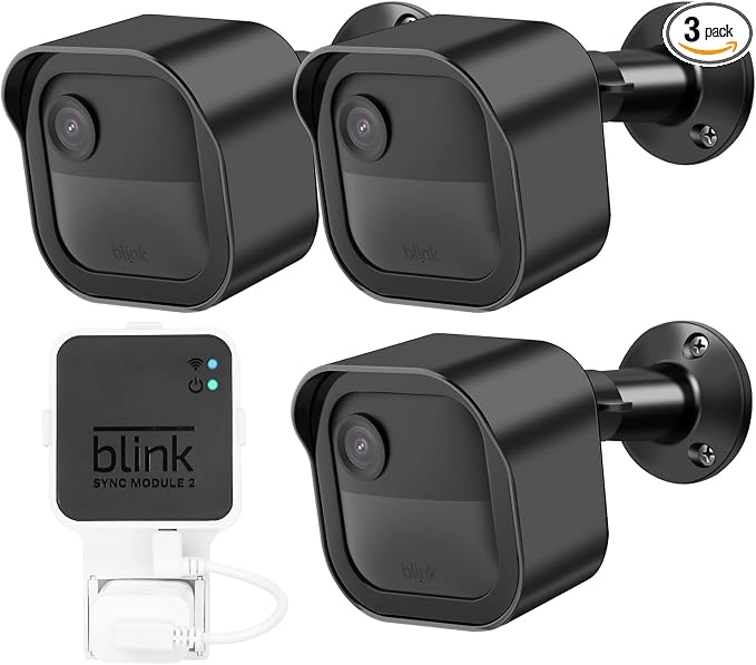 3Pack Mount for Blink Outdoor Camera, Weatherproof Protective Housing and by delilyn