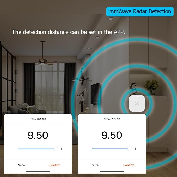 Presence Sensor, WenzhiIoT Smart Motion Sensor Zigbee 5.8 GHz Radar MmWave - Image 4
