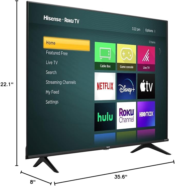 Hisense 40-Inch Class H4 Series LED Roku Smart TV with Alexa Compatibility (40H4F, 2020 Model) - Image 7