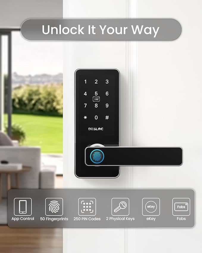 DESLOC B200L Fingerprint Smart Lock - Image 5
