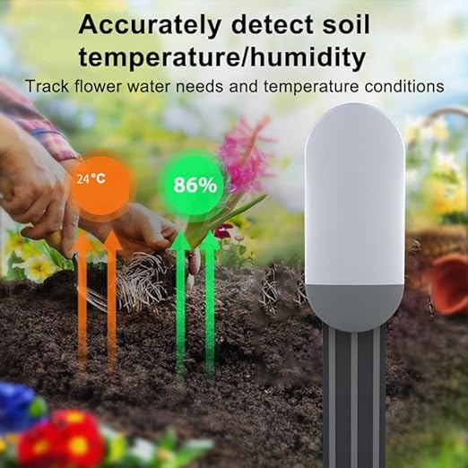 Zigbee Soil Moisture Sensor, Wireless Smart Plant Sensor Leave-in Soil - Image 3