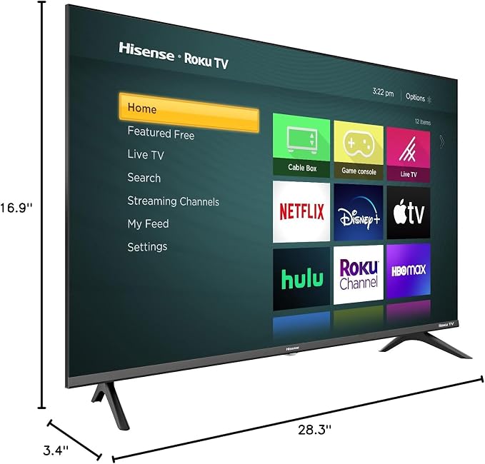 Hisense 32-Inch Class H4 Series LED Roku Smart TV with Google Assistant and Alexa Compatibility (32H4G, 2021 Model) - Image 7