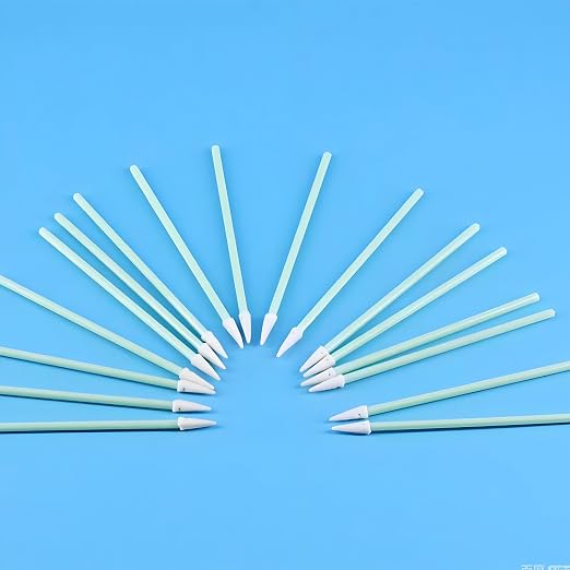 Lint-Free Pointed Foam Swabs for 1.25mm Fiber Optic Connectors, Electronics - Image 7