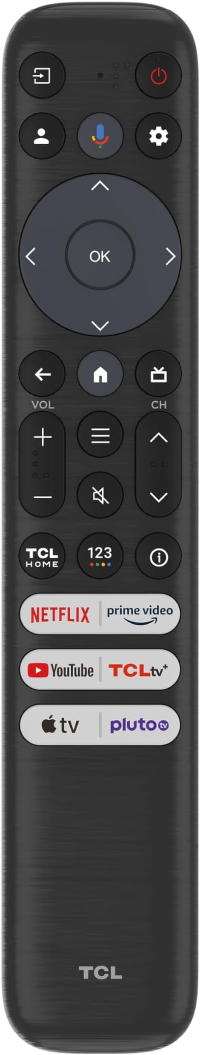 TCL New RC813 for TCL TV Replacement Remote for TCL-Google-TV-Remote Control, Compatible with FHD HDR LED QLED 4K UHD Smart TVs S3/S4/S5/Q5/Q6/Q7/QM7/QM8 Series by TCL