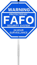 10'' x 10'' Protected by FAFO Metal Warning Sign by JMXINHANG