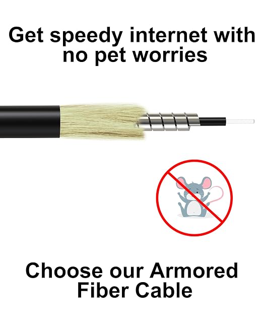 10 Meters SC/APC to SC/APC OS2 Fiber Optic Internet Cable, Armored Single Mode - Image 3