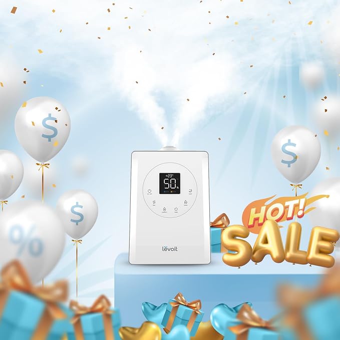 LEVOIT LV600S Smart Warm and Cool Mist Humidifiers for Home Bedroom Large Room, (6L) 753ft² Coverage, Quickly & Evenly Humidify Whole House, Easy Top Fill, App & Voice Control - Quiet Sleep Mode - Image 10