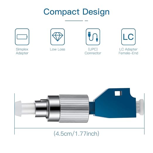 Moocci 25 Pcs Visual Fault Locator Fiber Adapter, Fiber Optic Connector - Image 2