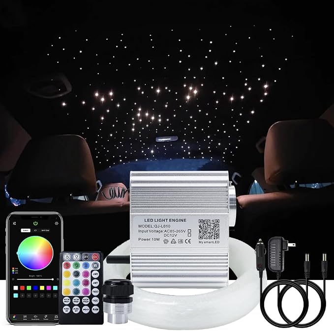 AKEPO RGBW Fiber Optic Lights kit Twinkle+APP Control+Music Effect Star Ceiling by AKEPO