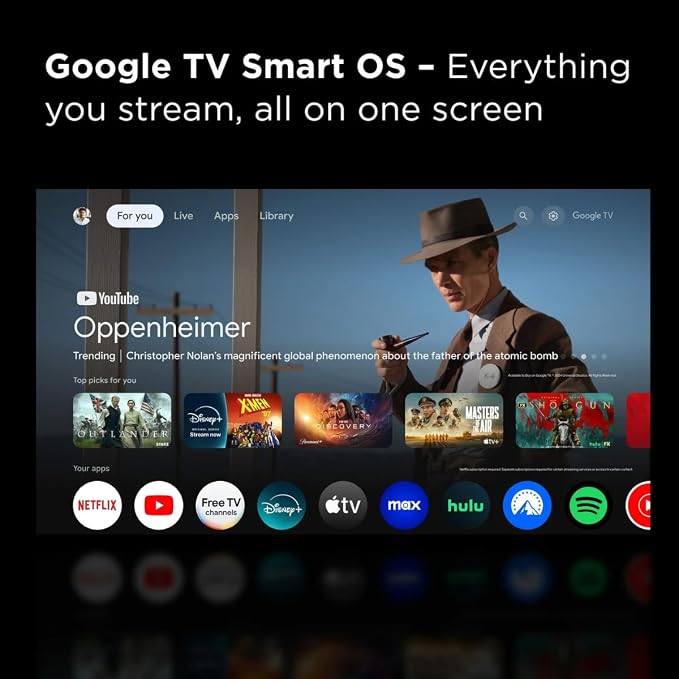 TCL Smart TV 55 inch 2025 55Q5K Google TV QLED 4K Google Assistant | Hands Free Voice Control | Alexa | VisionHDR10+| AiPQ | Micro Dimming | NITS350 | Panel 60 Hz (Renewed) - Image 9