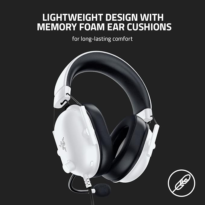 Razer BlackShark V2 X Gaming Headset for PC, 3.5mm Audio Jack, White - Image 6