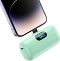mini Portable Charger for iPhone,Upgraded 5000mAh PD Fast Charging Power Bank,Mini Battery Pack Backup Charger Compatible with iPhone 14/14 Pro Max/13/13 Pro/12 Pro/11/XS/XR/X/8/7/6 -Light Green by HETP
