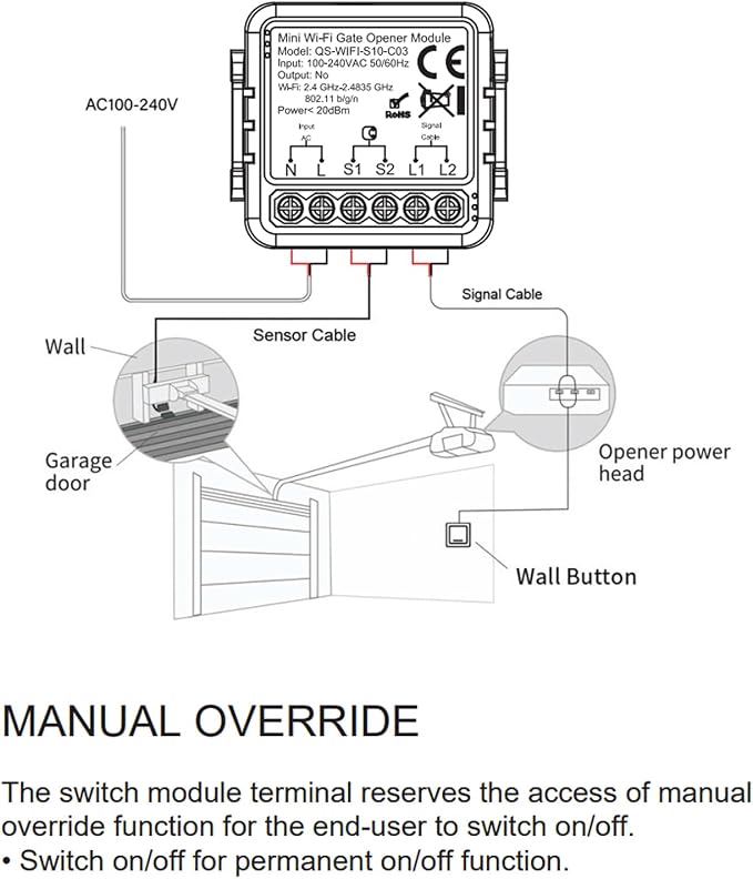 Fafeicy Smart Garage Door Opener Module - Image 3