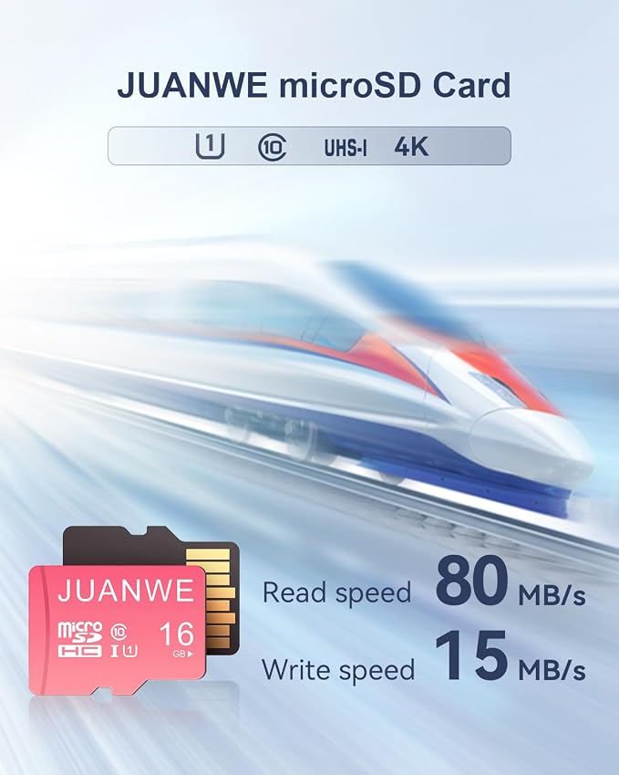 JUANWE 16GB Micro SD Card 5 Pack microSDHC Memory Card - Image 2
