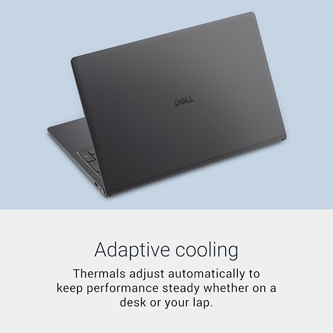 Dell 15.6 Laptop, FHD, Intel Core Ultra 5 225U, 16GB RAM, Windows 11 Home | Anti-Glare 300 Nits WVA, Intel Graphics, DDR5, 512GB SSD, Backlit Keyboard, Wi-Fi 6, Carbon Black, Business Ready, D15260 - Image 12