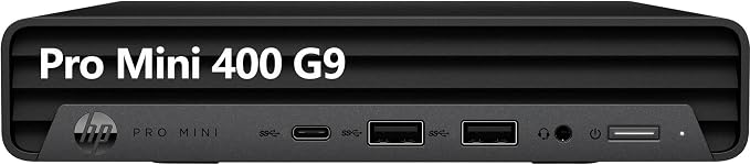 HP Pro Mini 400 G9 Desktop Computer, Intel i5-12500T, 16GB RAM, 512GB SSD | WiFi 6, Bluetooth 5.2, Windows 11 Pro, 2026 Mini PC Computer for Business & Office by HP
