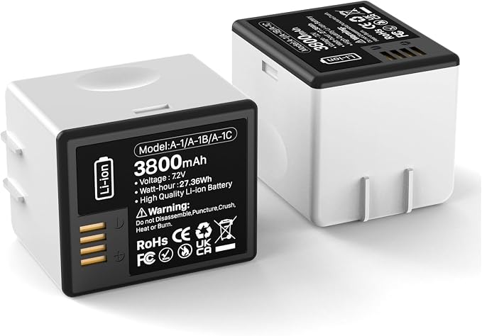 2pack 3800mAh for Arlo pro Battery, Upgrade High Capacity Long-Lasting Battery by OHZHAO