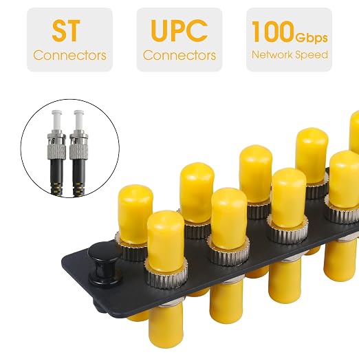 2-Pack 12 Simplex ST Fiber Patch Panel - Image 2