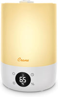 Crane Ultra-Quiet 3-in-1 Humidifier, Essential Oil Aroma Diffuser & Soothing Sleep Light - Compact 1.2 Gallon Capacity with Adjustable Night Light & Fragrance Tray - Ideal for Bedroom and Office by Crane