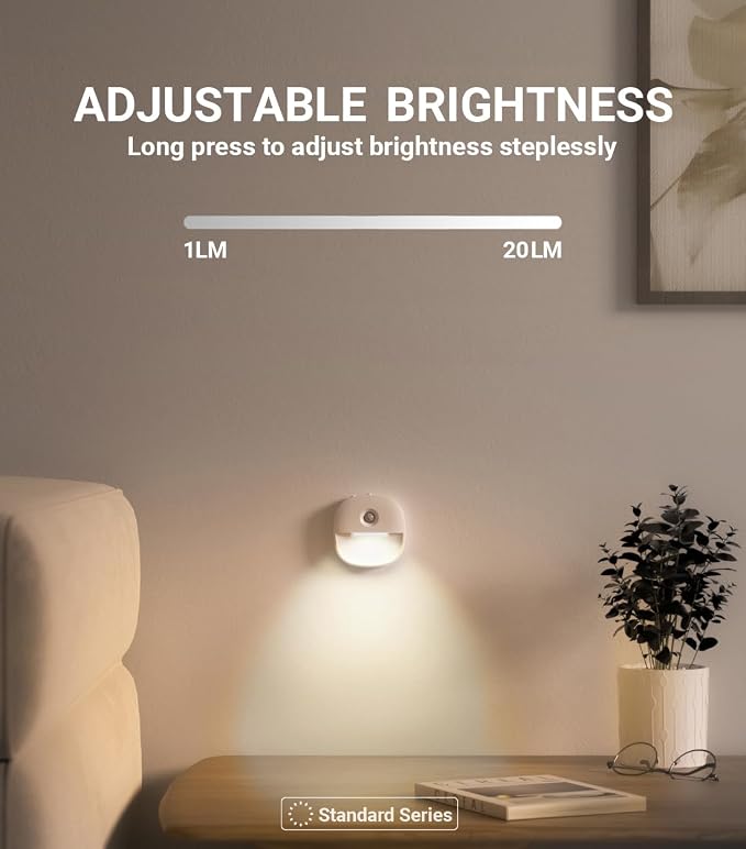 Lyridz Rechargeable Night Light, Motion Sensor Battery Nightlights, Mini - Image 4