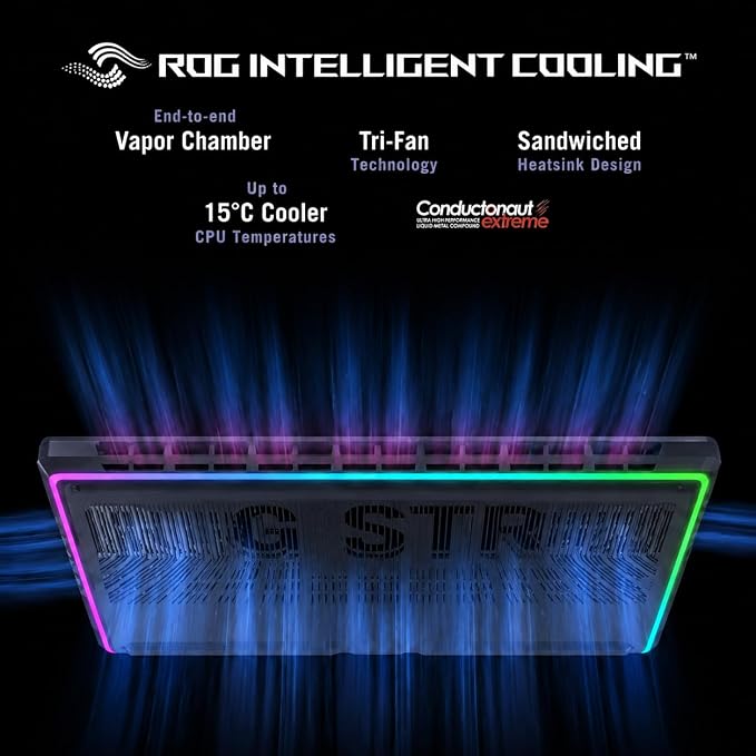 ASUS ROG Strix G18 Gaming Laptop, 18” 2.5K 240Hz Nebula Display, Intel Core Ultra 9 275HX, GeForce RTX 5060, 32 GB DDR5-5600, 2 TB SSD, Wi-Fi 7, Windows 11 Pro, RGB Backlit KB, ROG Cooling, Gaming PC - Image 3