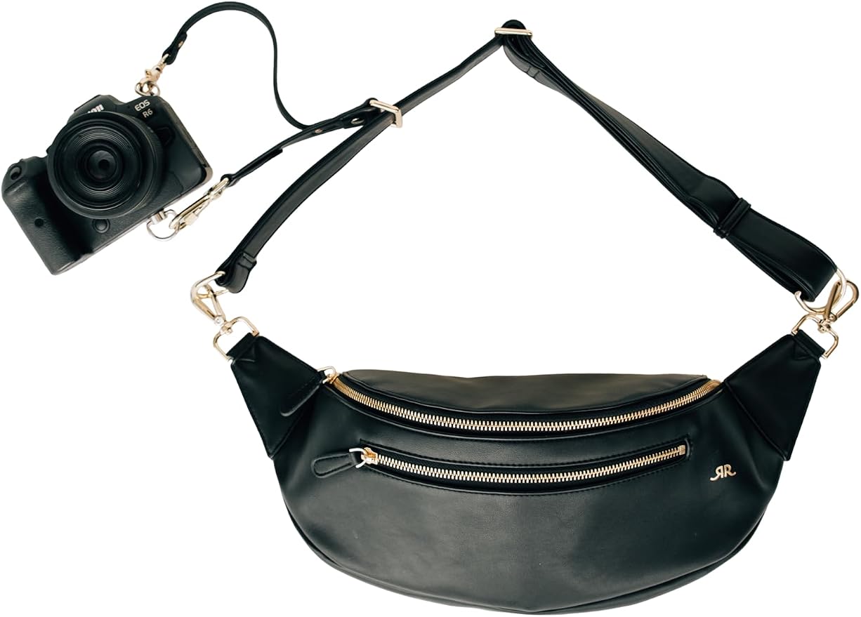 The Sidekick Camera Bag – Compact, Vegan Leather, Hands-Free Crossbody - Image 6