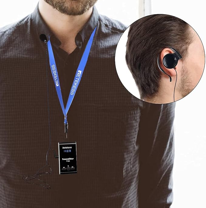 Retekess T131 Tour Guide Headsets, Assistive Listening Devices, Compatible - Image 5