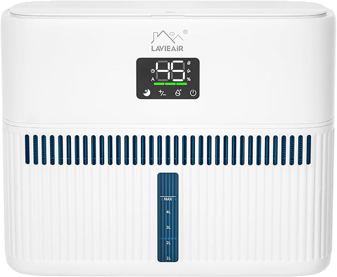 Smart Evaporative Humidifiers for Bedroom, Living Room, Nursery, Large Room up to 300 ft², 5L Tank, Max 48H Runtime, Mist-free Top Fill Humidifier for Baby, Plants, Easy to Clean by Lavieair