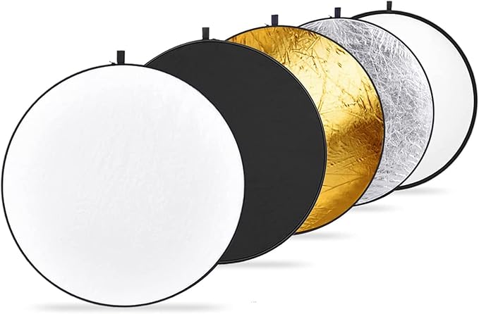 NEEWER 22 Inch/60 Centimeter Light Reflector Light Diffuser 5 in 1 Collapsible by Neewer