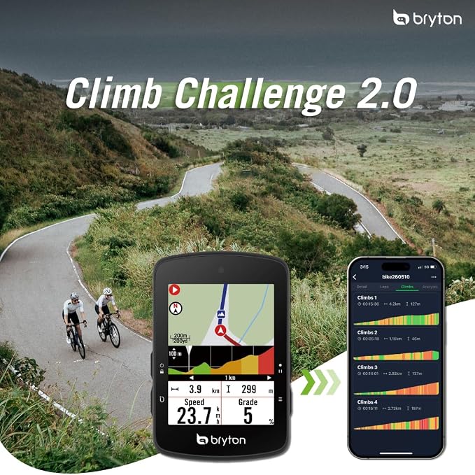 Bryton Rider S510 Sensor Bundle 2.8 Inch Color LCD Touchscreen GPS Bike/Cycling - Image 2