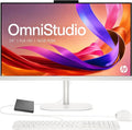 HP OmniStudio 24" Full HD All-in-OneDesktop Computer, 8GB DDR5 RAM, Intel Quad-Cores, 512GB Exernal and 128GB UFS Storage, WiFi6, Keyboard & Mouse, Windows 11 by HP