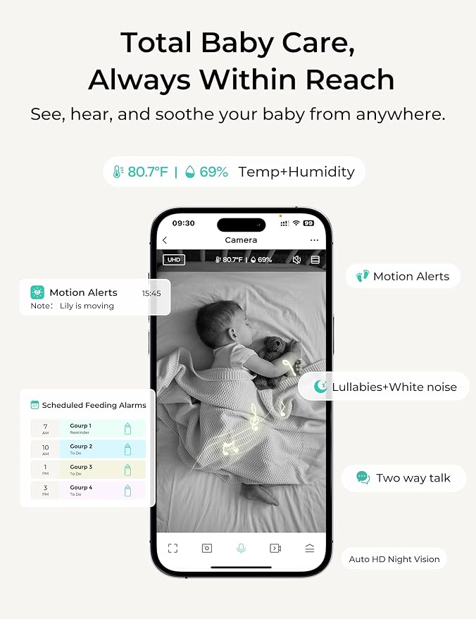 Dr.Care VistaView Lite RB Smart WiFi Baby Monitor - Image 3