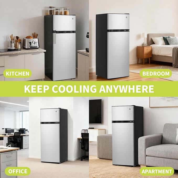 4.5 cu ft Mini Fridge Freezer, Energy-Efficient, Quiet, Adjustable Shelves | Single door, compact, for dorm, office, bedroom, kitchen, and bar use - Image 9