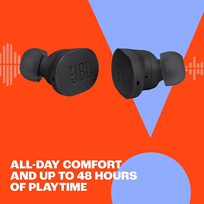 JBL Tune Buds - Noise Cancelling Earbuds - Black | JBL Pure Bass Sound, Bluetooth 53 with LE audio support, Active Noise Cancelling with Smart Ambient - Image 5