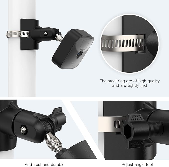 HOLACA 2 Pack Blink Camera Pole Mount Blink Outdoor Mount Compatible - Image 4
