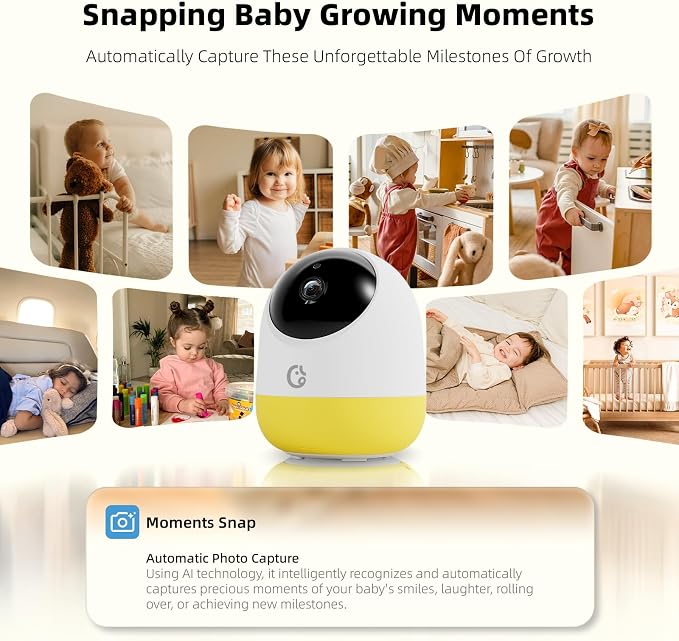 Ellie Pro Baby Monitor with Camera and Audio, 6000mAh Battery, Remote - Image 6