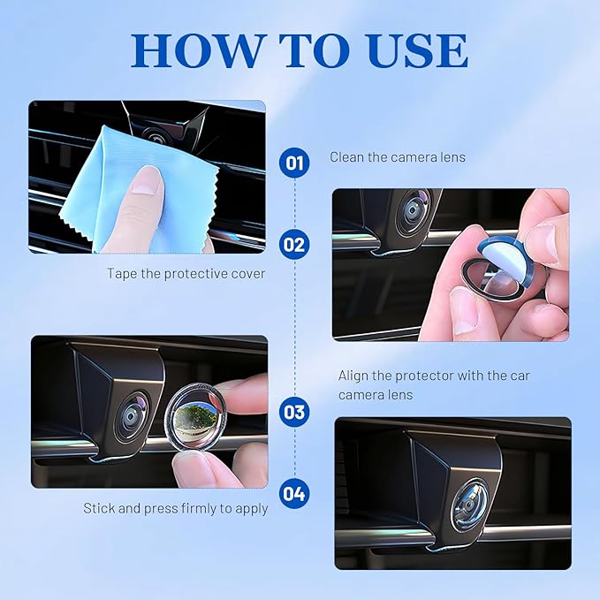 Car Camera Lens Protector, 2026 New Car Backup Camera Protective Sticker - Image 7