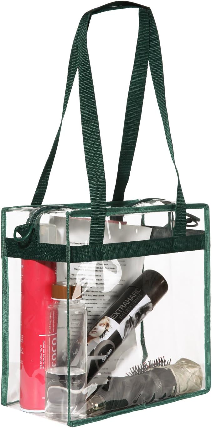 BAGAIL Clear Bags 12x6x12 Stadium Approved Clear Tote Bag - Image 4