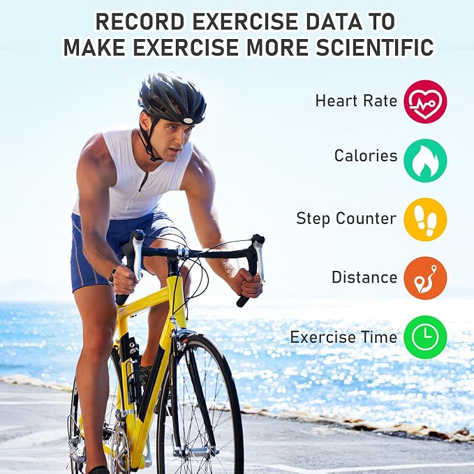 Fitness Tracker with 24/7Heart Rate, Blood Pressure, Sleep Tracking, Activity - Image 5
