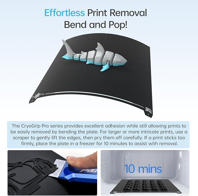 BIQU CryoGrip Pro Frostbite for K2 Plus 370x370mm Cold Build Plate Room - Image 5