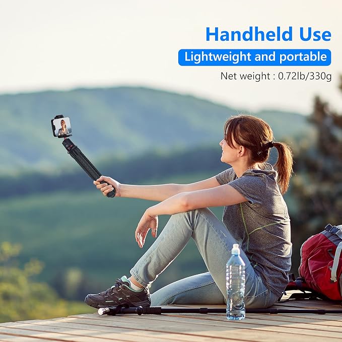 NEEWER Camera Tripod with Remote, Mini Flexible Vlog Phone Tripod Stand with - Image 8
