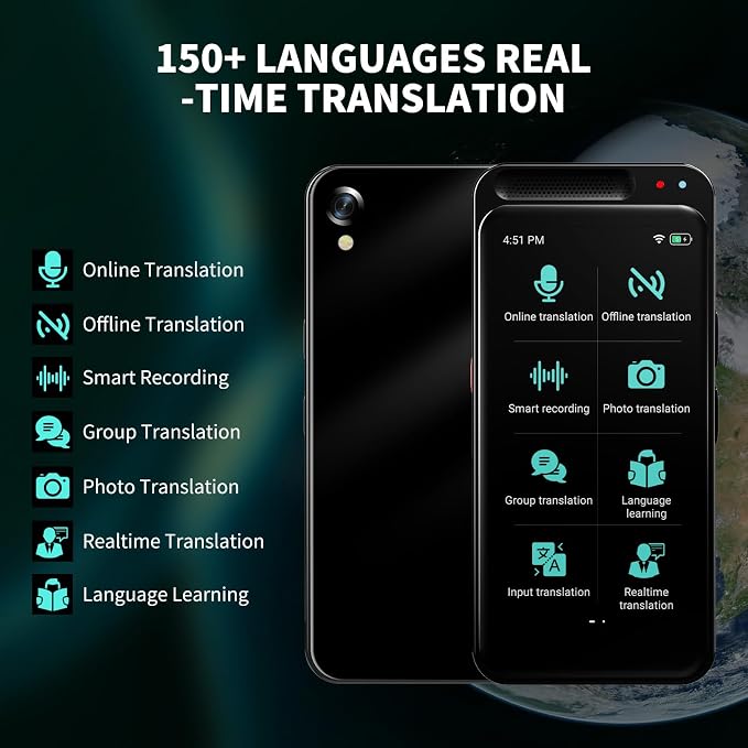 Language Translator Device No WiFi Needed, VORMOR Upgraded AI Translator Two - Image 2